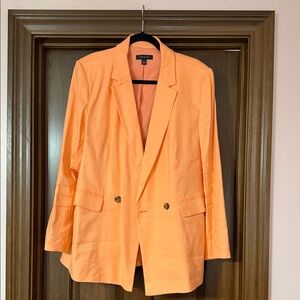 Ann Taylor Vibrant Orange Blazer